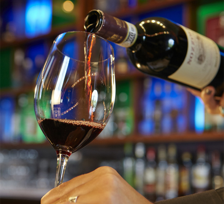 Enjoy your favorite wine and cocktails.